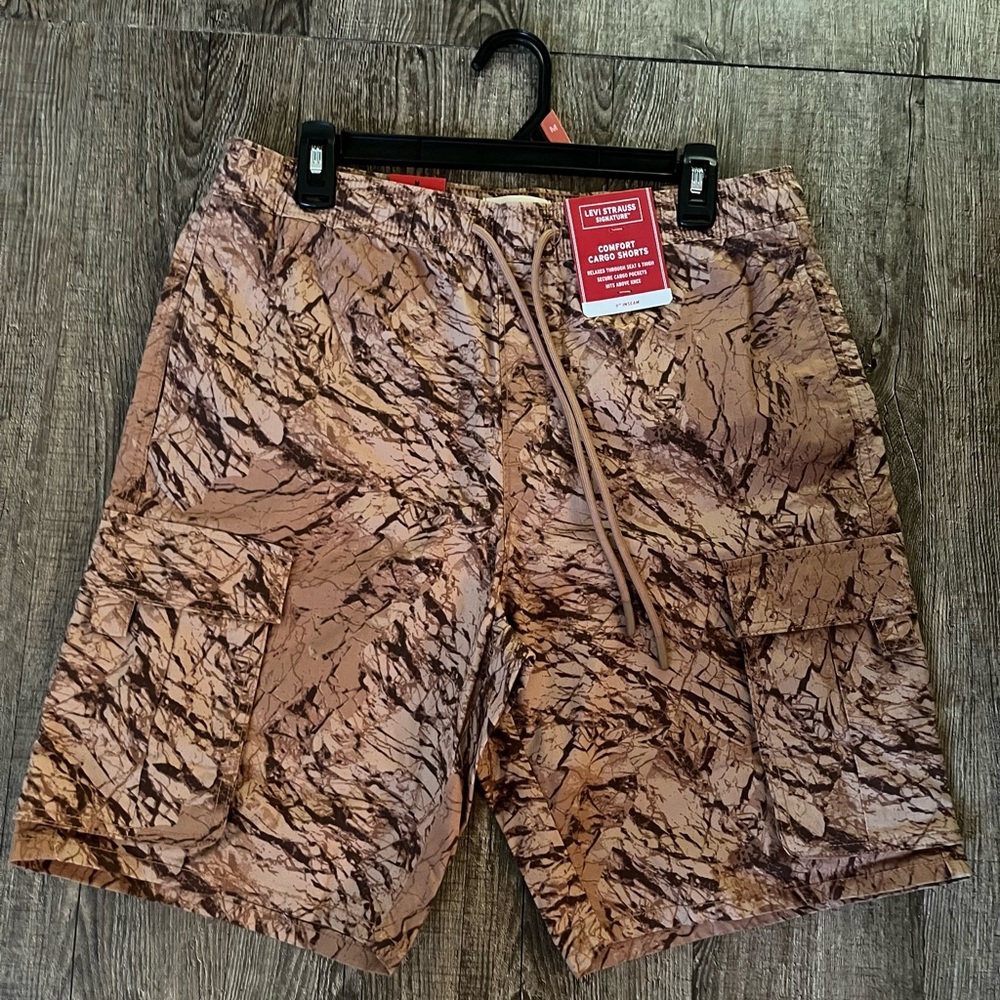 Levi's Brown Patterned Shorts